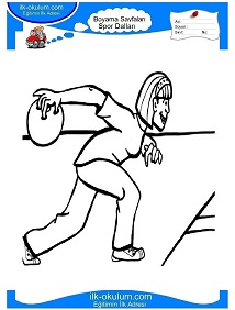 Çocuklar İçin Bowling Boyama Sayfaları 